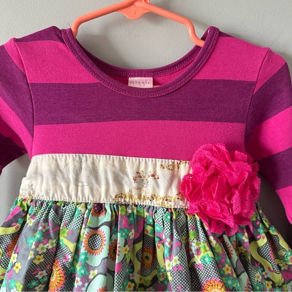 2T Giggle Moon Eternal Bliss Twirl Ruffle Long Sleeve Fall Dress & Legging Set - Picture 3 of 15